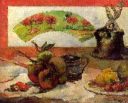 Paul Gauguin Still Life with Fan oil painting artist
